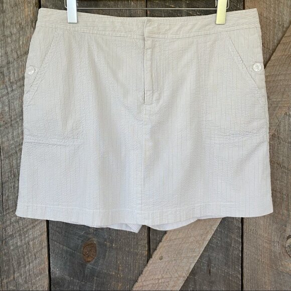 Dockers skort in 💯 cotton seersucker  fabric - Picture 1 of 11